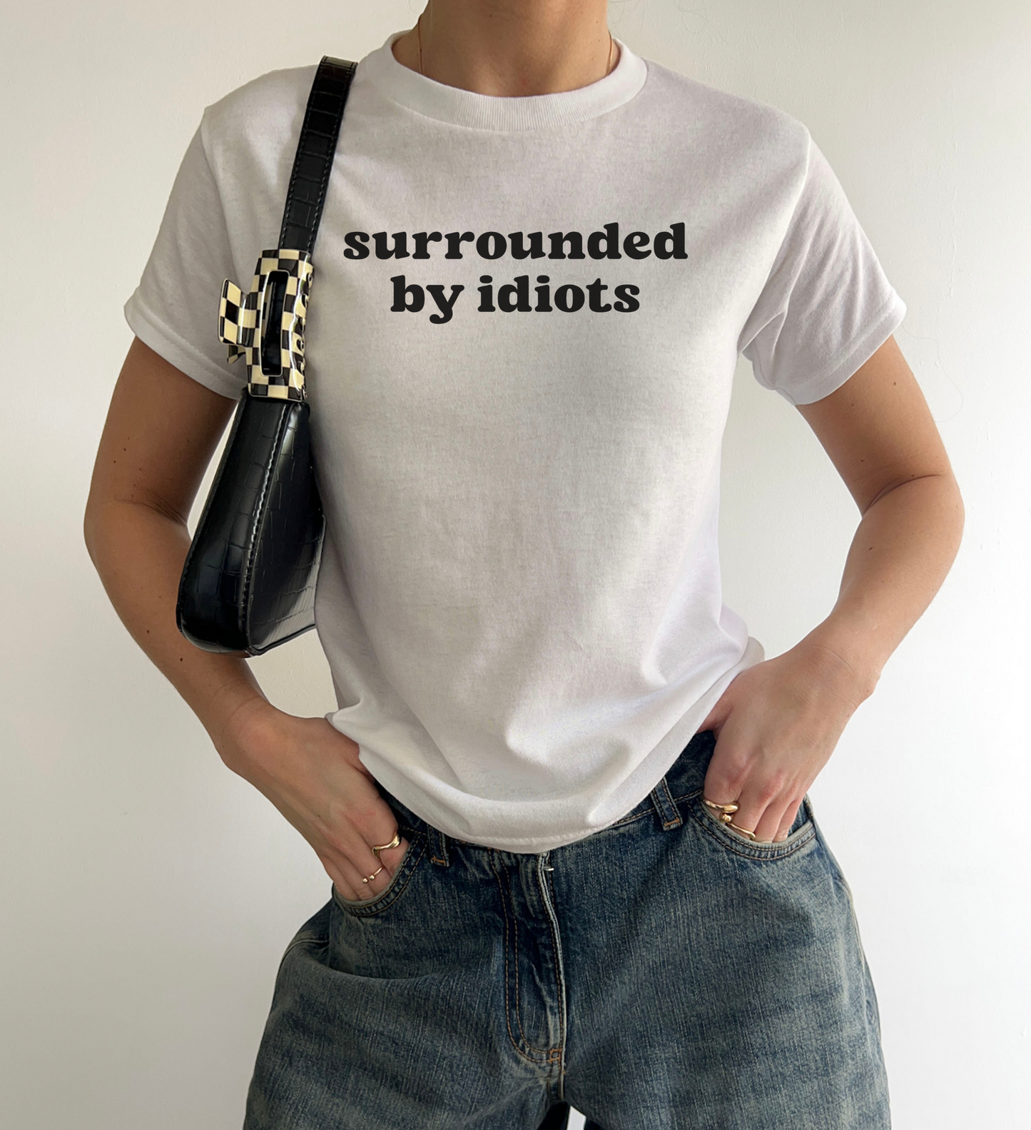 Surrounded By Idiots Baby Tee
