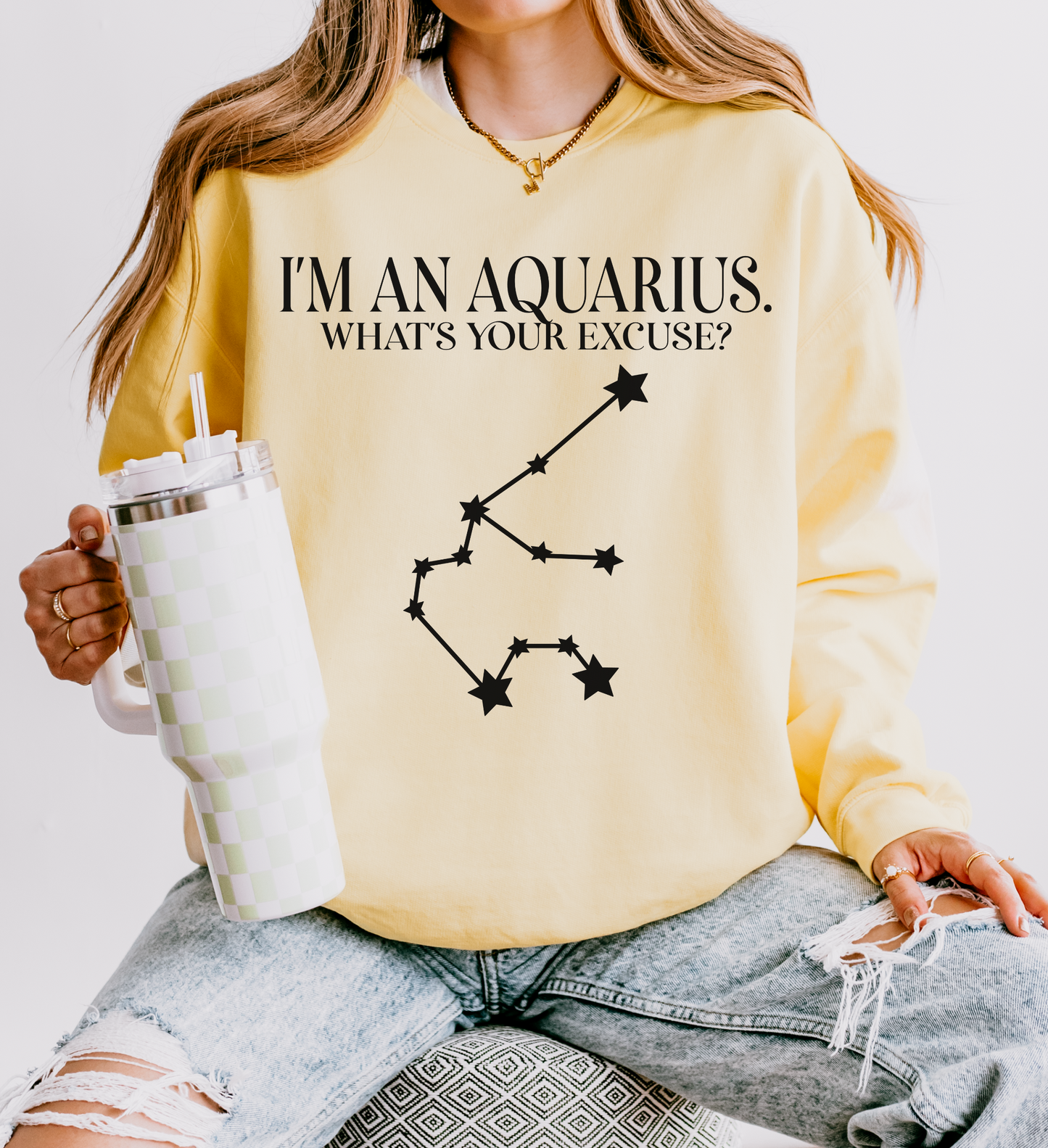 I'm an Aquarius. What's Your Excuse? | Unisex Lightweight Sweatshirt