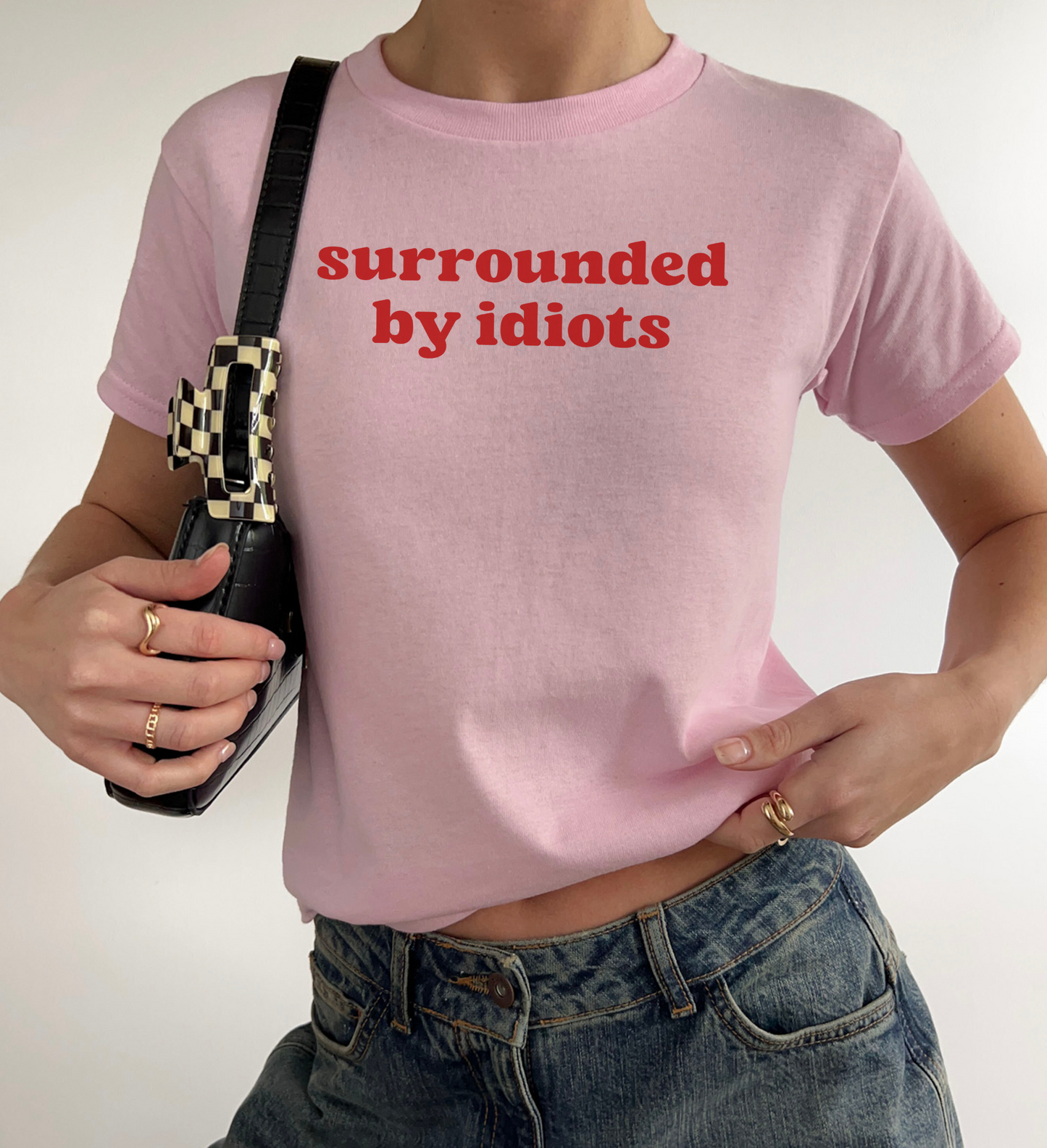 Surrounded By Idiots Baby Tee