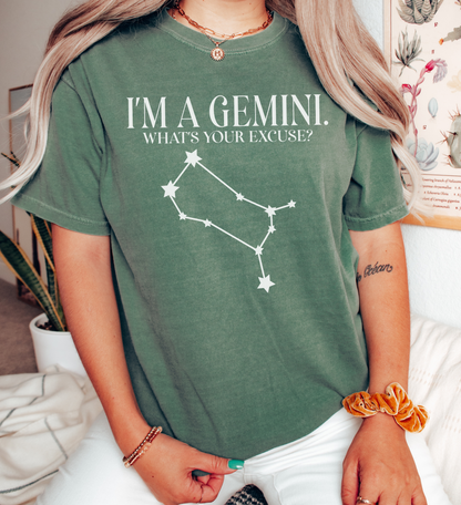 I'm A Gemini. What's Your Excuse? Shirt | Unisex Tee