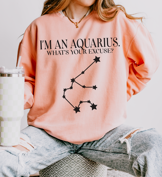 I'm an Aquarius. What's Your Excuse? | Unisex Lightweight Sweatshirt