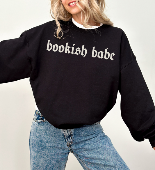 Bookish Babe Sweatshirt | Unisex Sweatshirt
