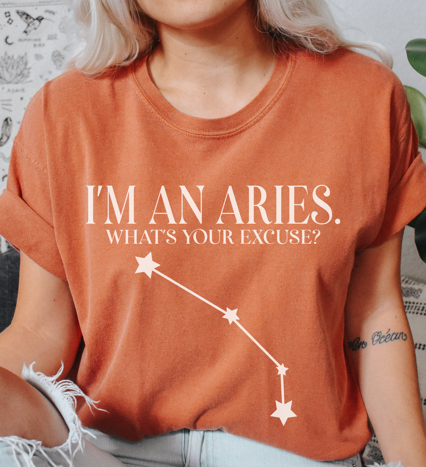 I'm An Aries. What's Your Excuse? Shirt | Unisex Tee