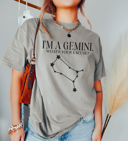 I'm A Gemini. What's Your Excuse? Shirt | Unisex Tee